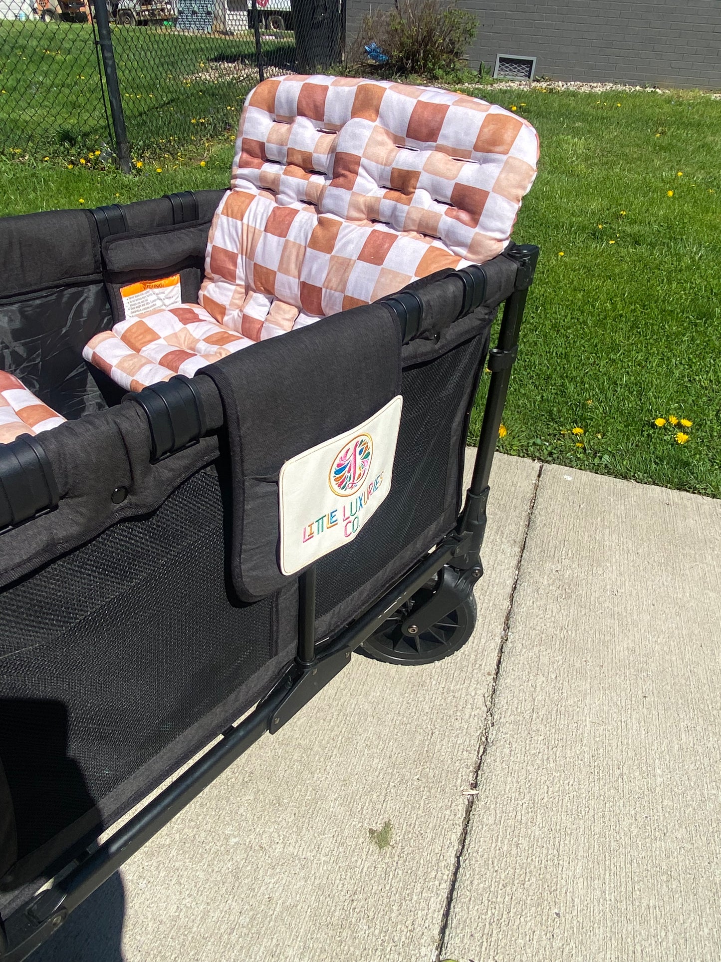 4 Seater Wagon Seat Cover - Checkered