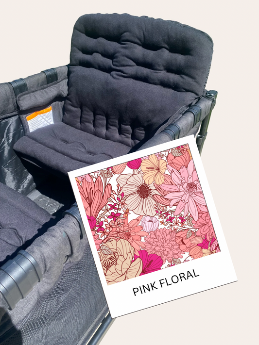 Wagon Seat Cover - Pink Floral